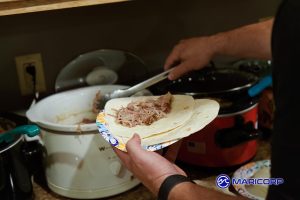 Cinco de Mayo Meal at MariCorp 2023 - Pulled Pork Smoked Carnitas